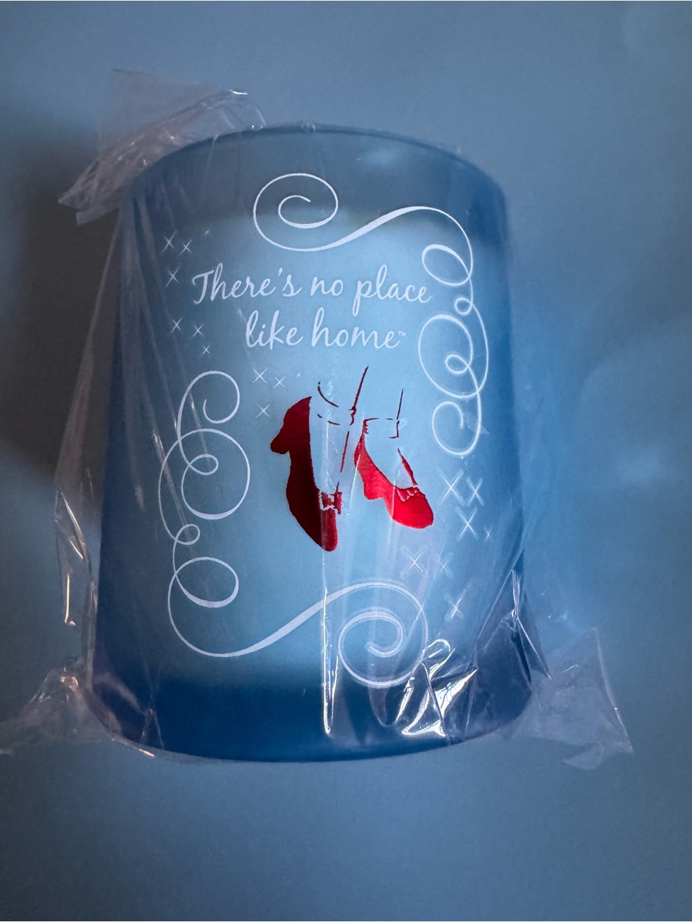 Wizard of Oz “There’s no place like home” glass candle